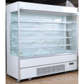 Refrigerador de salsicha de laticínios na vertical para supermercado